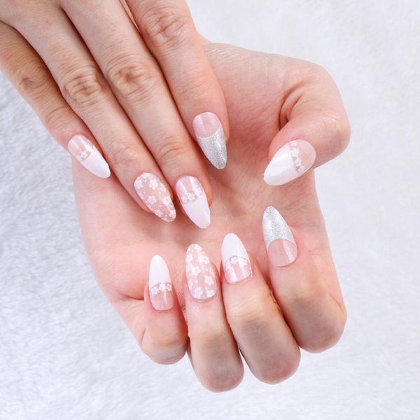 24pcs acrylic stiletto water drop design fake nail press on daisy flower tips wearable full cover french manicure false nails1, Red;gold
24pcs acrylic stiletto water drop design fake nail press on daisy flower tips wearable full cover french manicure false nails1, Red;gold