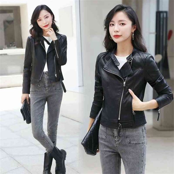 2021 new black leather clothes women's spring and autumn slim motorcycle pu jacket
2021 new black leather clothes women's spring and autumn slim motorcycle pu jacket