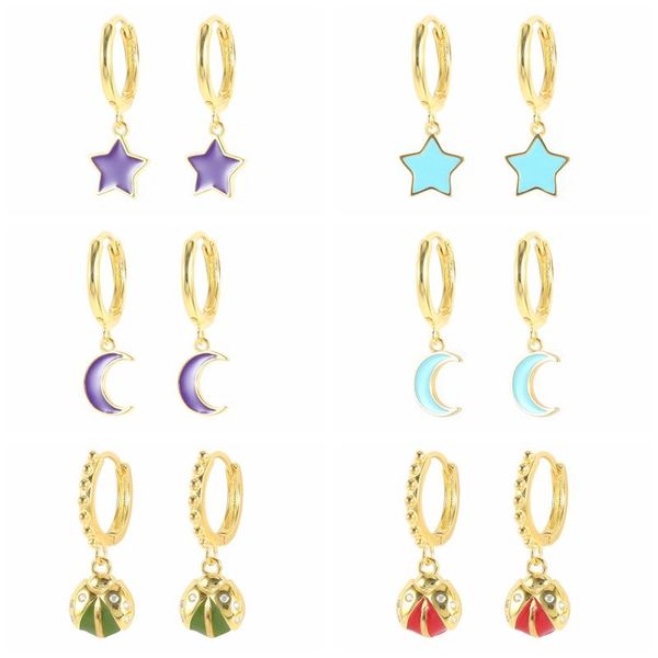 hoop & huggie aide 925 sterling silver cute enamel star moon earrings for women colorful fine jewelry earring geometry joyas de plata, Golden;silver
hoop & huggie aide 925 sterling silver cute enamel star moon earrings for women colorful fine jewelry earring geometry joyas de plata, Golden;silver