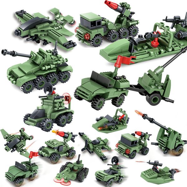 compatible Military Missiles Model Building Block Armoured Vehicle Tank Army Weapon Plane WW2 War1 i ii 2 SWAT