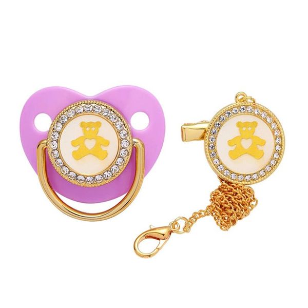 pacifiers# cute bear baby pacifier clips chain born shower rhinestone bling holder silicone pacifiers soother dummy gift
pacifiers# cute bear baby pacifier clips chain born shower rhinestone bling holder silicone pacifiers soother dummy gift