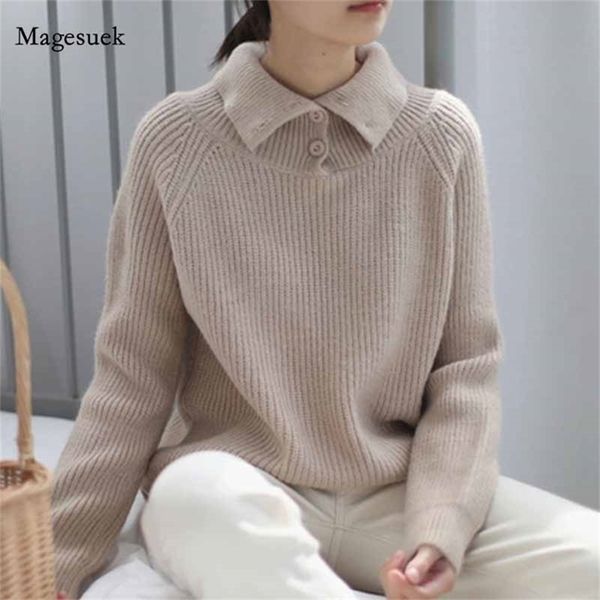 casual all-match women's turtleneck korean solid sweater simple autumn and winter breasted knitted wool pullover 11745 210518, White;black
casual all-match women's turtleneck korean solid sweater simple autumn and winter breasted knitted wool pullover 11745 210518, White;black