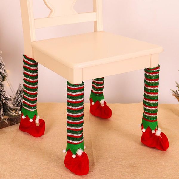 christmas decorations striped table foot cover chair living and protective stockings holders 5g
christmas decorations striped table foot cover chair living and protective stockings holders 5g
