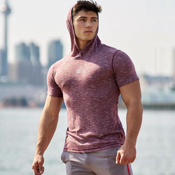 running jerseys summer men's t-shirt hooded short sleeve graphic sweater training sports workout clothes, Black;blue
running jerseys summer men's t-shirt hooded short sleeve graphic sweater training sports workout clothes, Black;blue