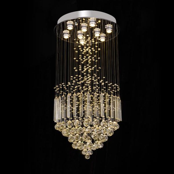 modern led crystal chandeliers light fixture for staircase stair luxury living room villa vanity bedroom hanging lamp
modern led crystal chandeliers light fixture for staircase stair luxury living room villa vanity bedroom hanging lamp