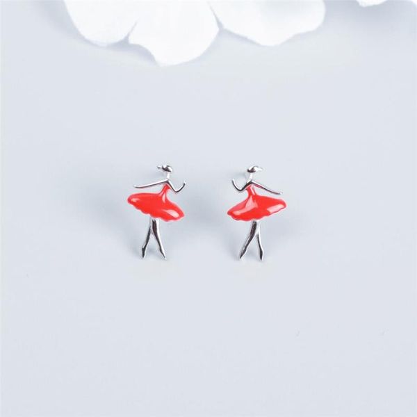 stud sole memory ballet dancer red drop glaze fresh sweet romantic 925 sterling silver fashion female earrings sea540, Golden;silver
stud sole memory ballet dancer red drop glaze fresh sweet romantic 925 sterling silver fashion female earrings sea540, Golden;silver