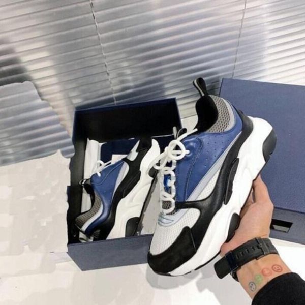 Casual shoes Brown 2020 Designer B22 Sneaker White Leather Calfskin Sneakers Top Technical Knit Women Platform Blue Grey Shoes, Color 5
Casual shoes Brown 2020 Designer B22 Sneaker White Leather Calfskin Sneakers Top Technical Knit Women Platform Blue Grey Shoes, Color 5