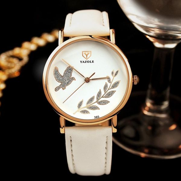 wristwatches yazole brand fashion korean style women watch diamond-encrusted flower pattern life waterproof quartz relogio masculino 360, Slivery;brown
wristwatches yazole brand fashion korean style women watch diamond-encrusted flower pattern life waterproof quartz relogio masculino 360, Slivery;brown