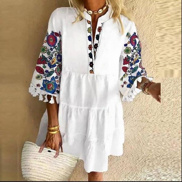 plus size womens dress 5xl floral print boho women tassle sleeved white mini a lline autumn sweet bohemian loose dresses, Black;gray
plus size womens dress 5xl floral print boho women tassle sleeved white mini a lline autumn sweet bohemian loose dresses, Black;gray