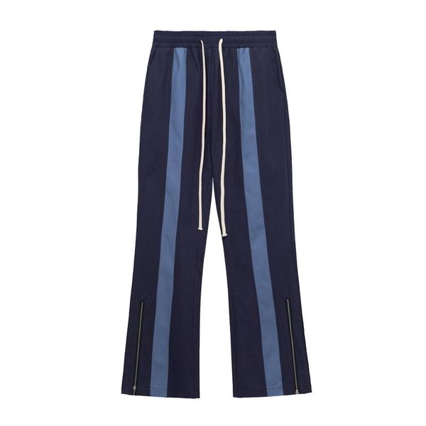 men's pants ankle zipper striped drawstring mens overalls vibe style harajuku spliced baggy streetwear couple trousers oversize casual, Black
men's pants ankle zipper striped drawstring mens overalls vibe style harajuku spliced baggy streetwear couple trousers oversize casual, Black
