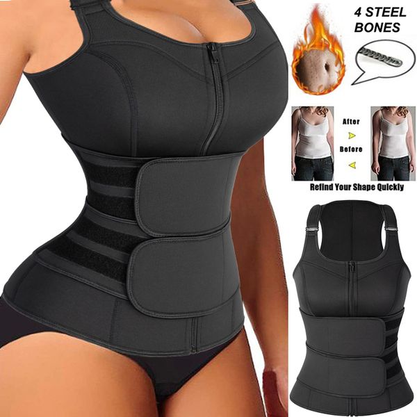 sauna waist trainer corset vest for women 2 compression sweat band weight loss trimmer neoprene snug fit workout body shaper
sauna waist trainer corset vest for women 2 compression sweat band weight loss trimmer neoprene snug fit workout body shaper
