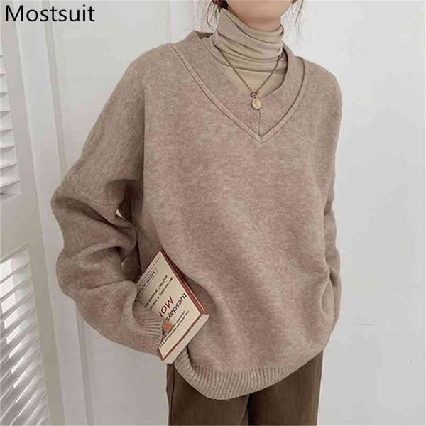 korean v-neck loose knitted sweater jumper women winter long sleeve solid basic simple soft female pullover femme 210513, Black
korean v-neck loose knitted sweater jumper women winter long sleeve solid basic simple soft female pullover femme 210513, Black