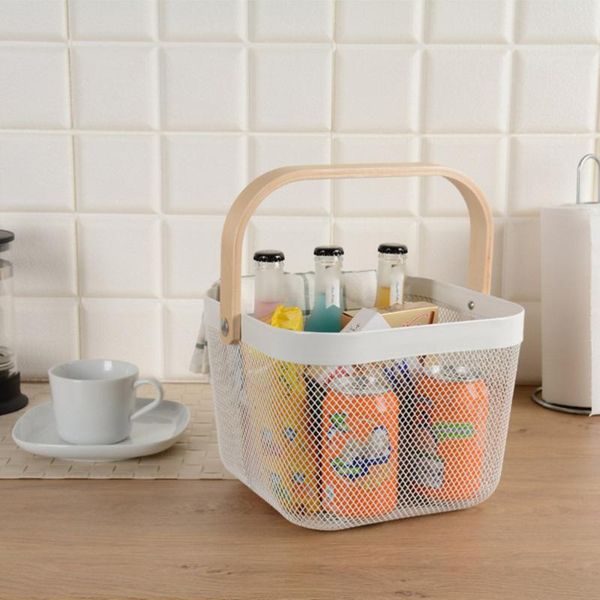 storage baskets wood handle metal net basket fruit vegetable home hollow organizer for picnic shopping
storage baskets wood handle metal net basket fruit vegetable home hollow organizer for picnic shopping