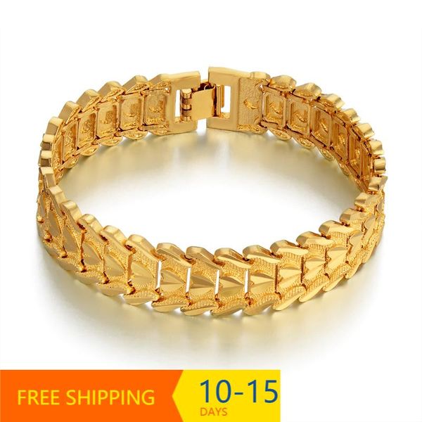 chain link bracelet gold color chunky 15mm wide heart mens female bracelets link,, Black
chain link bracelet gold color chunky 15mm wide heart mens female bracelets link,, Black