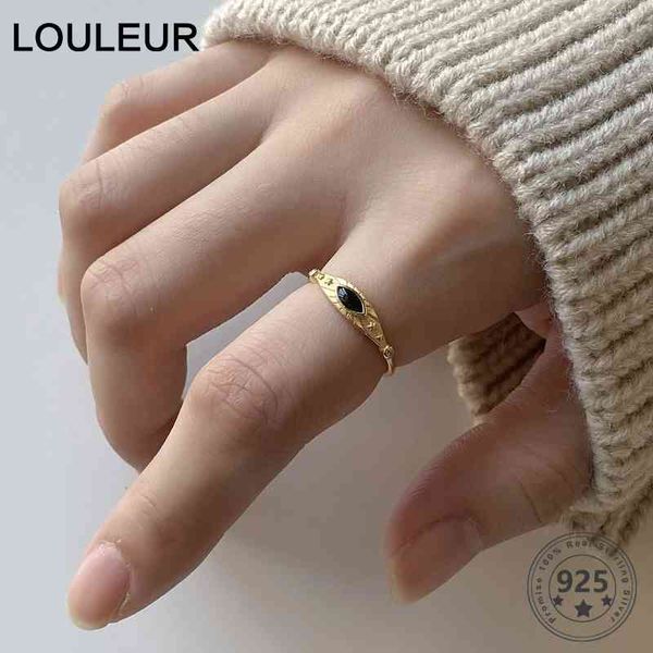 louleur real 925 sterling silver black eye zircon minimalist female golden opening rings for women fashion jewelry gifts, Golden;silver
louleur real 925 sterling silver black eye zircon minimalist female golden opening rings for women fashion jewelry gifts, Golden;silver