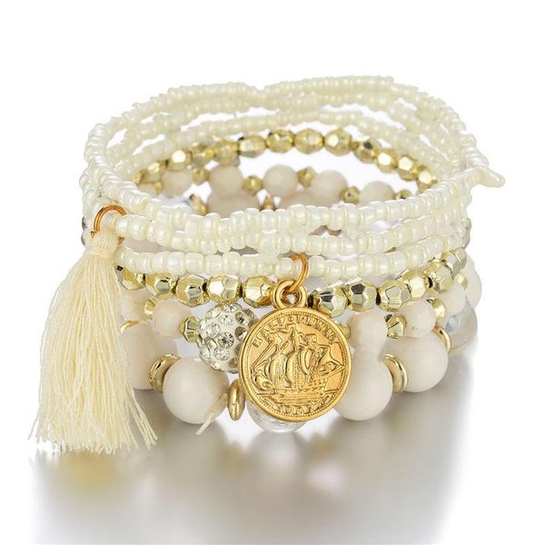 pcs/set 2021 ethnic boho elastic multilayer colorful acrylic beads tassel golden coin pendant bracelets for women wedding gift charm, Golden;silver
pcs/set 2021 ethnic boho elastic multilayer colorful acrylic beads tassel golden coin pendant bracelets for women wedding gift charm, Golden;silver