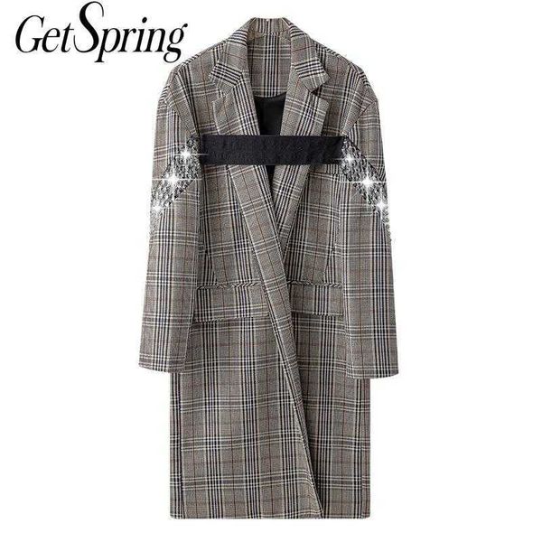 getspring women trench coat hollow out patchwork plaid long vintage casual windbreaker overcoat 210601, Tan;black
getspring women trench coat hollow out patchwork plaid long vintage casual windbreaker overcoat 210601, Tan;black