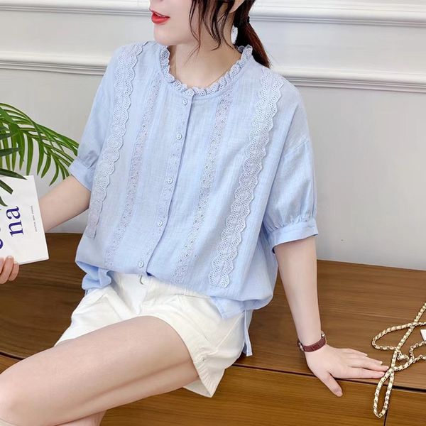 women's blouses & shirts lamtrip ruffles lacing stitch pleated cotton short sleeve shirt tee retro 2021 summer 7twj, White
women's blouses & shirts lamtrip ruffles lacing stitch pleated cotton short sleeve shirt tee retro 2021 summer 7twj, White