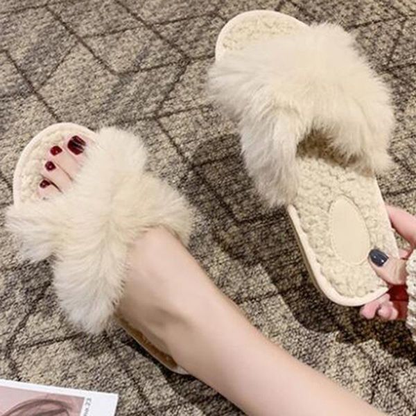 slippers women real hair winter shoes cross sweet indoor home woman lambswool warm female slipper y711, Black
slippers women real hair winter shoes cross sweet indoor home woman lambswool warm female slipper y711, Black