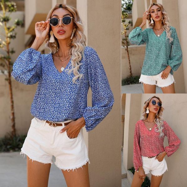 women's blouses & shirts summer vintage long sleeve autumn casual flower printed elegant v-neck loose shirt women clothing plus size, White
women's blouses & shirts summer vintage long sleeve autumn casual flower printed elegant v-neck loose shirt women clothing plus size, White