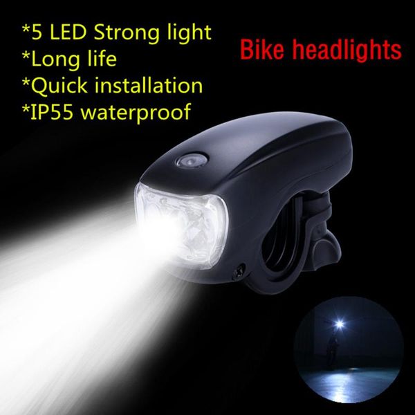 bike light bicycle front 5 led super bright headlight waterproof safety warning lights night riding accessories #e
bike light bicycle front 5 led super bright headlight waterproof safety warning lights night riding accessories #e
