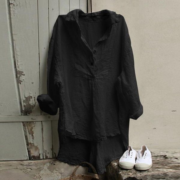 women's blouses & shirts blouse women long sleeve button v-neck linen cotton vintage blouses loose casual irregular for blusas mujer, White
women's blouses & shirts blouse women long sleeve button v-neck linen cotton vintage blouses loose casual irregular for blusas mujer, White
