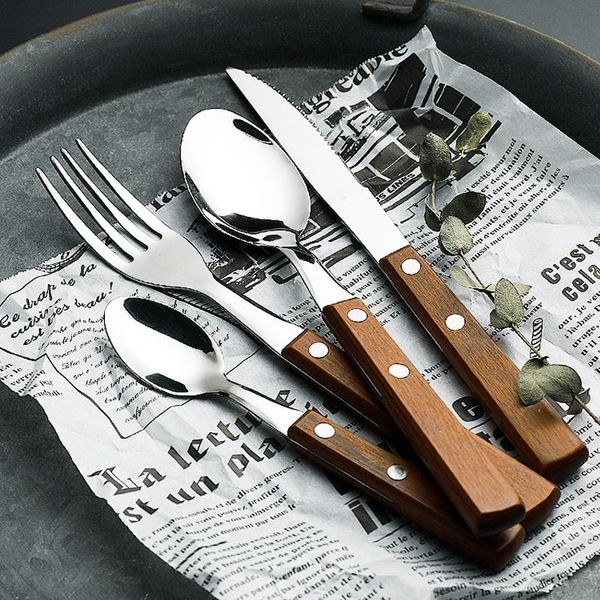 style wooden cutlery steak knife fork spoon coffee spoons western dinner set wood tableware 4pcs/set dinnerware sets
style wooden cutlery steak knife fork spoon coffee spoons western dinner set wood tableware 4pcs/set dinnerware sets