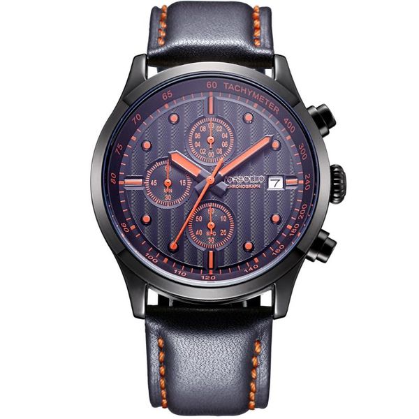 wristwatches original fashion designer black dial red number chronograph function men wrist watch, Slivery;brown
wristwatches original fashion designer black dial red number chronograph function men wrist watch, Slivery;brown