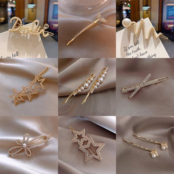 hair clips & barrettes korean of ladies pearl pins cute bow word clip rhinestone letter headdress luxury jewelry accessories for girls, Golden;silver
hair clips & barrettes korean of ladies pearl pins cute bow word clip rhinestone letter headdress luxury jewelry accessories for girls, Golden;silver