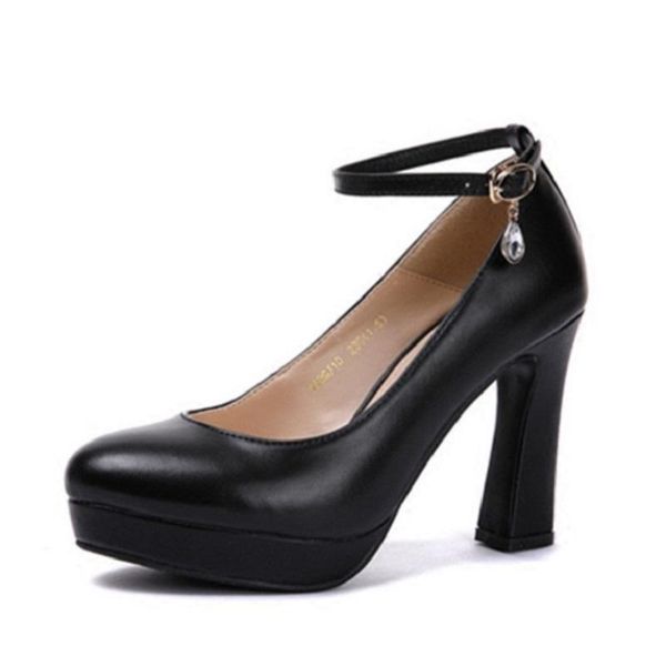 dress shoes autumn fashion round head single female large size thick with waterproof platform shallow mouth high heels, Black
dress shoes autumn fashion round head single female large size thick with waterproof platform shallow mouth high heels, Black