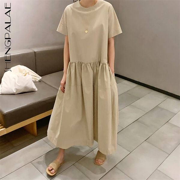 simple solid color dress women's summer round neck loose short sleeve mid-calf dresses female tide 5e226 210427, Black;gray
simple solid color dress women's summer round neck loose short sleeve mid-calf dresses female tide 5e226 210427, Black;gray