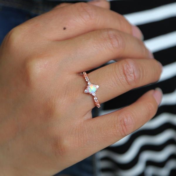 cluster rings mini design delicate single white opal cz crystal small ring for women/girls rose gold 100% 925 sterling silver, Golden;silver
cluster rings mini design delicate single white opal cz crystal small ring for women/girls rose gold 100% 925 sterling silver, Golden;silver
