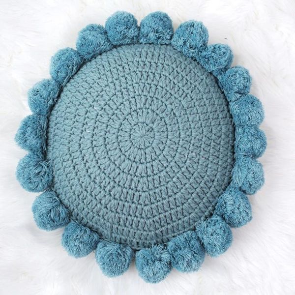 cushion/decorative pillow solid pink blue handmade round flower knitting cushion with ball home sofa decoration lumbar baby po decor
cushion/decorative pillow solid pink blue handmade round flower knitting cushion with ball home sofa decoration lumbar baby po decor