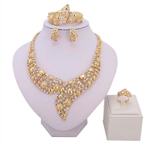earrings & necklace zuodi exquisite dubai gold colorful jewelry set nigerian wedding woman accessories african beads costume, Silver
earrings & necklace zuodi exquisite dubai gold colorful jewelry set nigerian wedding woman accessories african beads costume, Silver