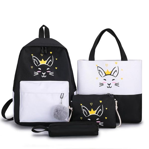 school bags 4pcs/set women cute backpack travel bagpack backbags book back to for teenager girls 2021 mochila plecak damski
school bags 4pcs/set women cute backpack travel bagpack backbags book back to for teenager girls 2021 mochila plecak damski