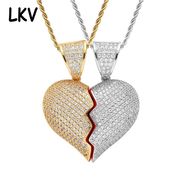 selling love pendant 18k gold plated micro zircon hip hop rap couple necklace, Silver
selling love pendant 18k gold plated micro zircon hip hop rap couple necklace, Silver