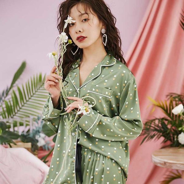 women's sleepwear summer new ladies sweet heart printed pajamas set soft thin silk satin comfort loose turn-down collar casual wea, Black;red
women's sleepwear summer new ladies sweet heart printed pajamas set soft thin silk satin comfort loose turn-down collar casual wea, Black;red