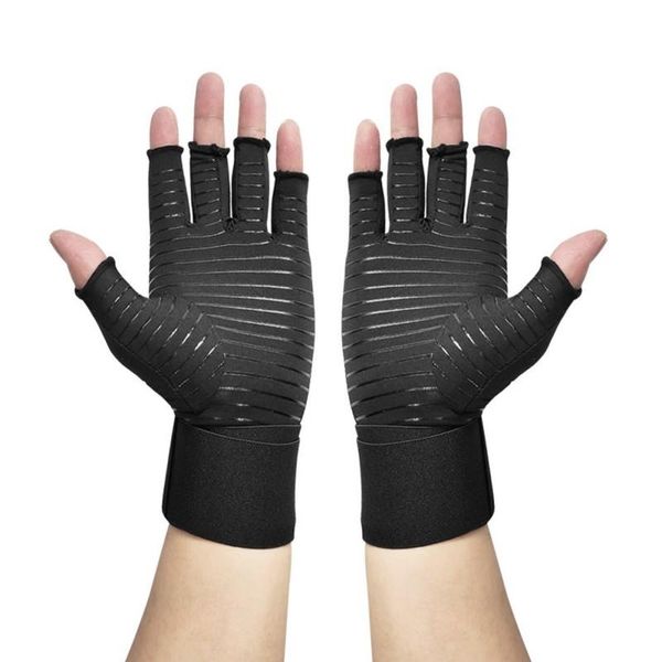 wrist support black outdoor gloves half finger adjustable fibre breathable compression arthritis protection, Black;red
wrist support black outdoor gloves half finger adjustable fibre breathable compression arthritis protection, Black;red