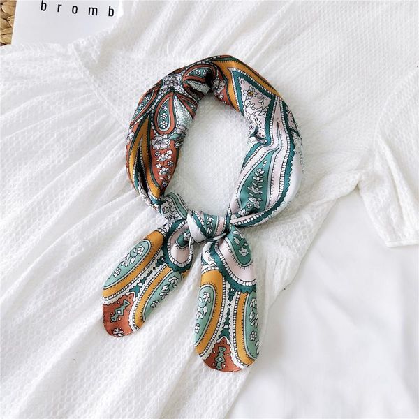 scarves 2021 summer silk scarf square women shawls and wraps fashion office small hair neck hijabs foulard fj388, Blue;gray
scarves 2021 summer silk scarf square women shawls and wraps fashion office small hair neck hijabs foulard fj388, Blue;gray
