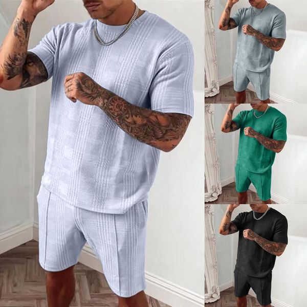 men's tracksuits 2pcs set fashion short-sleeved t-shirt o-neck shorts plaid two-piece suit mexico chicano hiphop style summer clothes, Gray
men's tracksuits 2pcs set fashion short-sleeved t-shirt o-neck shorts plaid two-piece suit mexico chicano hiphop style summer clothes, Gray