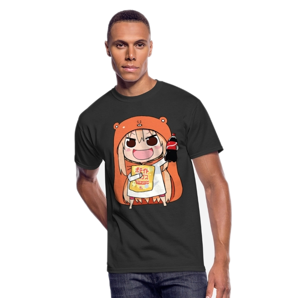 men's t-shirts lasting charm himouto anime t shirt logo printed t-shirt, White;black
men's t-shirts lasting charm himouto anime t shirt logo printed t-shirt, White;black