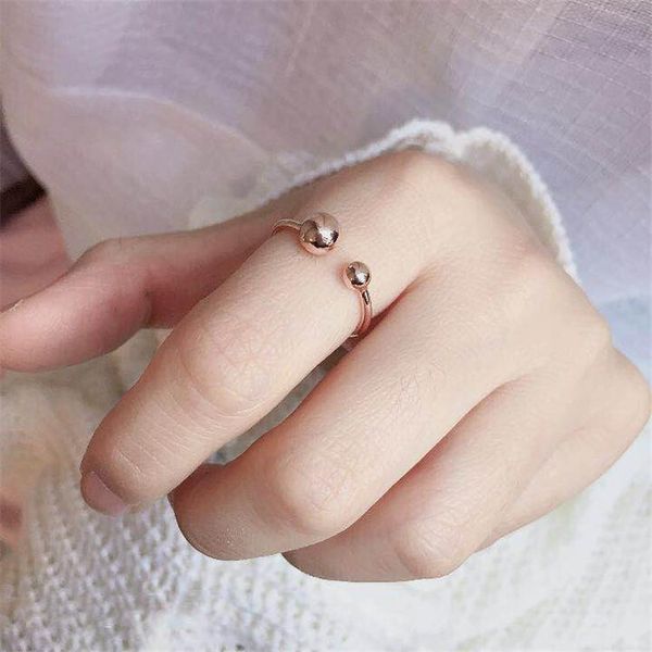 wedding rings korean rose gold simple punk not fade metal double ball ring for women adjustable mid finger knuckle jewelry gifts, Slivery;golden
wedding rings korean rose gold simple punk not fade metal double ball ring for women adjustable mid finger knuckle jewelry gifts, Slivery;golden