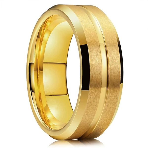 wedding rings classic stainless steel for men surface brushed inlay gold color black blue groove thin strap mens engagement band, Slivery;golden
wedding rings classic stainless steel for men surface brushed inlay gold color black blue groove thin strap mens engagement band, Slivery;golden