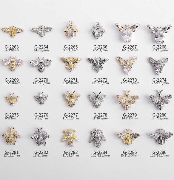 5pcs/lot, nail art bees shapes zircon rhinestones decoration with gold silver alloy for tips beauty decorations, Silver;gold
5pcs/lot, nail art bees shapes zircon rhinestones decoration with gold silver alloy for tips beauty decorations, Silver;gold