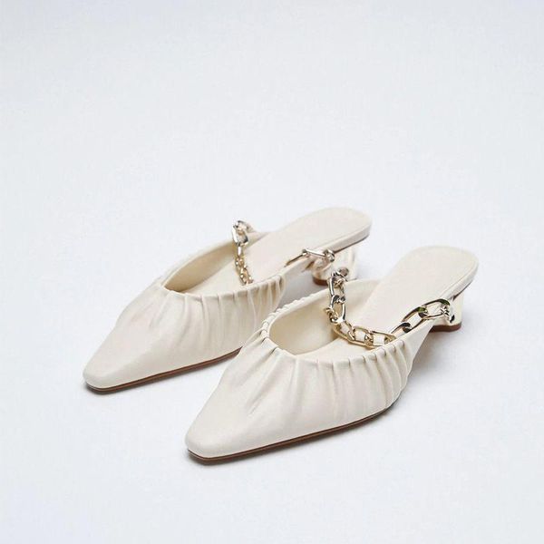 meotina mules shoes 2021 chains high heels pleated round pumps ladies spring summer white 40 sandals, Black
meotina mules shoes 2021 chains high heels pleated round pumps ladies spring summer white 40 sandals, Black