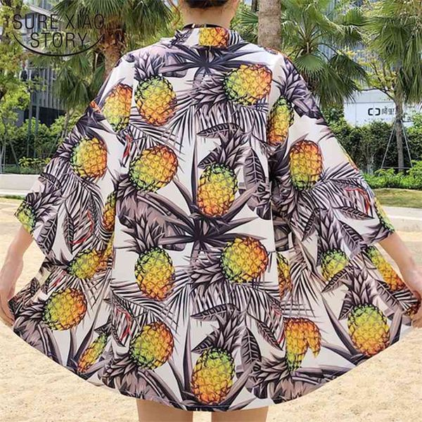 summer women blouses blusas mujer de moda print beach cardigan chiffon shirt laddies 4363 50 210506, White
summer women blouses blusas mujer de moda print beach cardigan chiffon shirt laddies 4363 50 210506, White