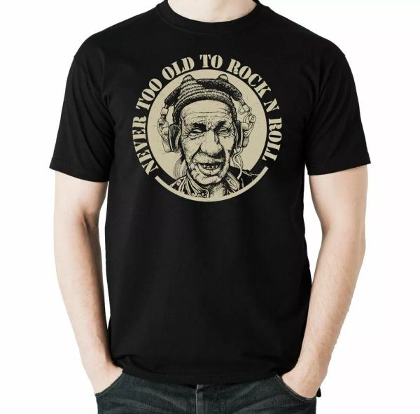 rock & roll t-shirt never too old to mens funny fathers day birthday 40th 50th, White;black
rock & roll t-shirt never too old to mens funny fathers day birthday 40th 50th, White;black