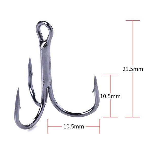 fishing hooks 20 pcs/set hook triple high carbon steel sharp barbed tip tackle accessories 4#6#8#10# 27rd
fishing hooks 20 pcs/set hook triple high carbon steel sharp barbed tip tackle accessories 4#6#8#10# 27rd