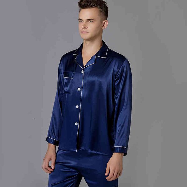 silk sleepwear set for men pijama hombre invierno winter man pajamas navy solid color homewear, Black;brown
silk sleepwear set for men pijama hombre invierno winter man pajamas navy solid color homewear, Black;brown