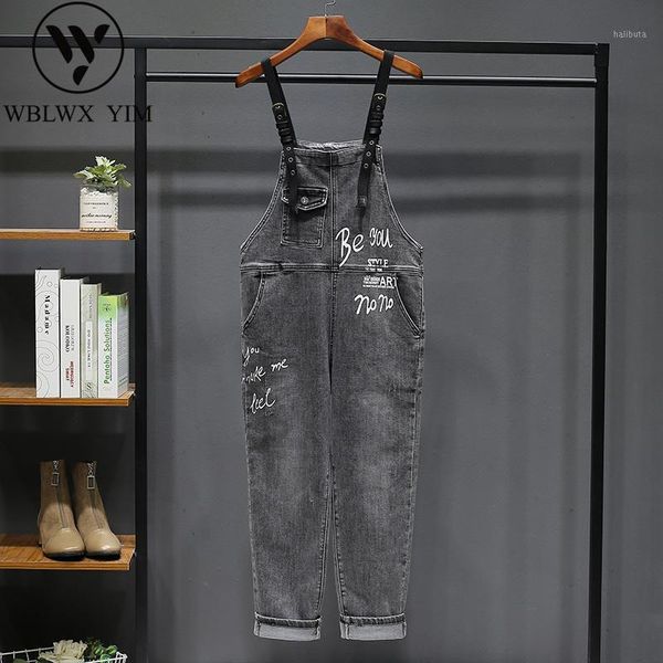 women's jumpsuits & rompers spring autumn denim overalls women fashion print loose high waist jeans romper long trousers female casual, Black;white
women's jumpsuits & rompers spring autumn denim overalls women fashion print loose high waist jeans romper long trousers female casual, Black;white